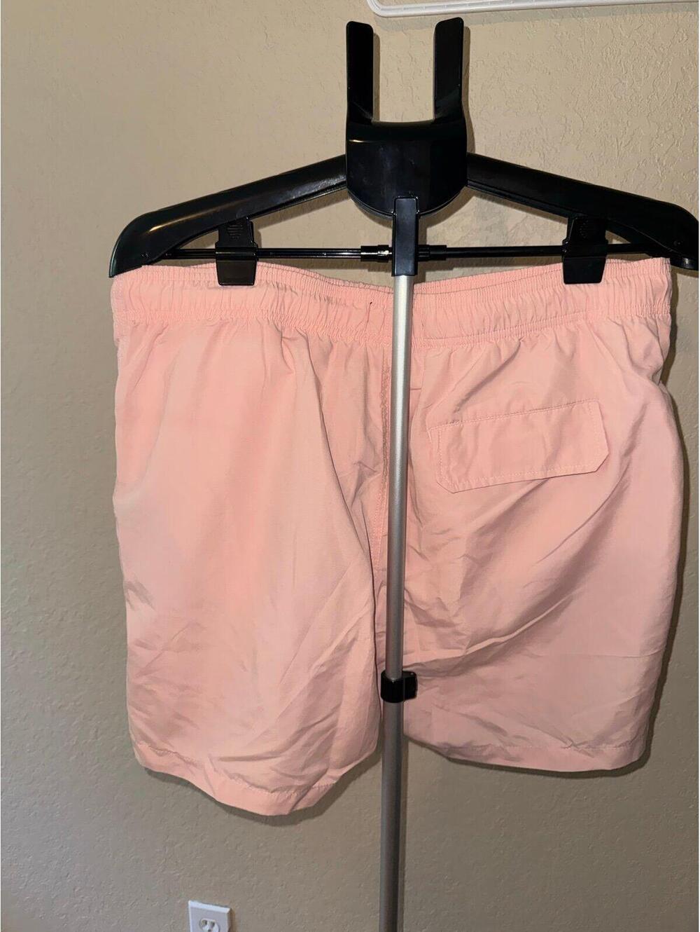 The Kooples Men’s Swim Trunks Pink 5” Inseam Mesh Lined XL NWT Drawstring Summer - Picture 3 of 5